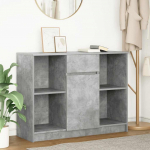 Komoda z szufladą Betonowa szarość 101x35x76 cm Drewno klejone | 861565 | 8721158704849