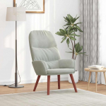 vidaXL Tugitool, Light Grey, sametkattega | 4102610 | 8721158559319