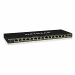 NETGEAR 16-Port Gigabit Ethernet Unmanaged Essentials PoE+ Switch (GS316P): Mit 16 x PoE+ bei 115 W, Desktop- oder Wandbefestigung | GS316P-100EUS | 606449146882