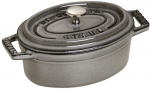 Mini malmist ovaalne pott Staub - 250 ml, Graphite | 40500-116-0 | 3272341011183