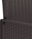 vidaXL Aiakomplekt koos patjadega Brown pol&uuml;rotangist | 3378718 | 8721288626707