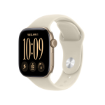 Apple Watch Series 12 GPS + Cellular 42mm Light Gold Aluminium Case | Sand Sport Band - S/M | MJG24MP/A | 195951230788