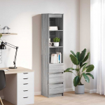 vidaXL Komoda Szara Sonoma 37,5x35x180 cm Drewno klejone | 861666 | 8721158705853