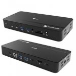 Thunderbolt 5 kolmekordne kuvarijaamiga dokkimisjaam M.2 pesaga 6xUSB 2.5 GLAN PD 140W | TB5TRIPLEDOCKM2PD | 8595611707940