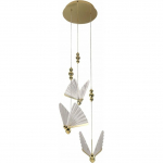 Rippvalgusti Light Prestige Light Prestige Mariposa LP-1715/3P elegantne disainliblikatega rippvalgusti 3x24W LED CCT 3000-4000-6000K kuldne | LP-1715/3P | 5907629279440