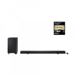 Soundbar Sharp | 5.1.2 Dolby Atmos/DTS:X Soundbar with Wireless Subwoofer | HT-SBW55121(BK) | 650 W | Bluetooth | Black | Wireless connection | HT-SBW55121(BK) | 4550556112253