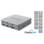 Conceptronic DONN25G 15-&uuml;hes DisplayLink USB 3.2 Gen 2 dokkimisjaam, kolmekordne 4K60Hz, HDMI, DP, USB | DONN25G | 4015867236611