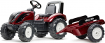 Falk FALK Traktorek Red Valtra S4 na Pedały z Przyczepką od 3 Lat | 3016204000125 | 3016204000125