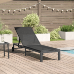 vidaXL Leżaki Black Polirattan 200 x 54 x 27 cm Ergonomiczny | 42004129 | 8721158874351