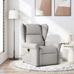 vidaXL Kokkupandav massaažitool, hall, riidest polsterdusega | 4015675 | 8721158336811