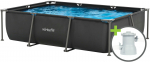 Virtufit VIRTUFIT RISTK&Uuml;LIKUKUJULINE BASSEIN 300 x 210 CM koos filtripumbaga Anthracite | VF13005 | 8718591680663