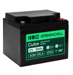 Green Cell AGM VRLA 12V 50Ah hooldusvaba aku UPS-toiteallikale, kaaludele (197x166x170mm) | AGM12V50AH-H | 5904326376021