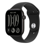 Pulkstenis Apple Watch Series 12 GPS 46mm Black Aluminium Case with Black Sport Band - M/L | MJEL4ET/A