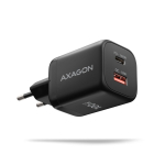 S&uuml;learvuti toiteplokk Axagon GaN 100W USB-A + USB-C, PD3.0/PPS/QC4+/SFC2.0/Apple Black (ACU-PQ100) | ACU-PQ100 | 8595247910424