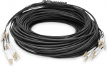 DIGITUS LWL Patchkabel LC->UPC 50m  Vorkonfektioniert OM4 8 | DK-24338U050BK-BBB | 4016032485148