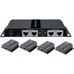 System przekazu sygnału AV Techly Extender Splitter HDMI 1x4 1080p60Hz po Skrętce Cat6 do 40m (IDATA EX-HL41TY) | IDATA-EX-HL41TY | 8059018368499