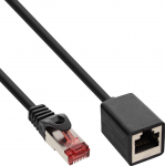 InLine 50tk hulgi-pakk InLine&reg; pikenduskaabel S/FTP PiMF Cat.6 250MHz vask halogeenivaba black 1m | B-76911X | 4043718304745