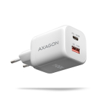 S&uuml;learvuti toiteplokk Axagon GaN 100W, USB-A + USB-C, PD3.0/PPS/QC4+/SFC2.0/Apple, valge (ACU-PQ100W) | ACU-PQ100W | 8595247910448