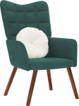 VidaXL Tugitool, Dark Green, sametkattega | 4016812 | 8721158362377