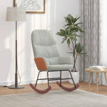 vidaXL Kiiktool, light grey, sametpolsterdatud | 4102621 | 8721158559425
