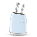 SMEG KNIFE BLOCK 50's STYLE PASTEL BLUE KBSF02PB | 8017709344207 | 8017709344207