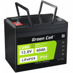Green Cell Green Cell CUBE LiFePO4 60Ah 12.8V 768Wh Liitium-raud-fosfaataku elektrimootoritele, haagissuvilale, t&otilde;stukitele | LFPGC12V60AH | 5904326374850