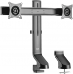 Eaton Tripp Lite Dual-Display Monitor Arm with Desk Clamp and Grommet - Height Adjustable, 17" to 27" Monitors - Befestigungskit - fur 2 LCD-Displays - Stahl - Schwarz - Bildschirmgrosse: 43.2-68.6 cm (17"-27") - Klemmmontage, Tulle, Tischmontage | D ...