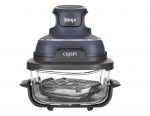 Ninja CRISPi 4-in-1 tragbare Glas-Hei&szlig;luftfritteuse "Cyber Space" (dunkelblauGray/transparent, 1.700 Watt, 2 K&ouml;rbe 1,4 und 3,8 Liter) | FN101EUGY | 622356307741