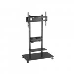 Equip Bodenstandhalter 50"-90"/1TFT 60kg Mobil+Ablage  sw | 650635 | 4015867243008