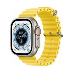 Viedpulksteni Apple Watch Ultra GPS + Cellular, 49mm Titanium Case with Yellow Ocean Band | MNHG3EL/A | 194253143888