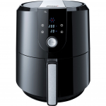 Steba Hei&szlig;luftfritteuse HF 5000 XL (Black/edelstahl, 1.800 Watt, Korb 5,2 Liter, teilbar) | HF 5000 XL | 4011833200327