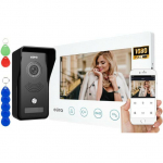 Eura Wideodomofon VDP-42A3 GAMMA Plus, TUYA, White, Wifi, 2 wejścia, czytnik | vdp-42a3 gamma + | 5905548278698