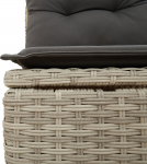 vidaXL 5-częściowy zestaw sofa ogrodowa z poduszkami szary polirattan | 3355721 | 8721288359926