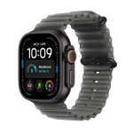 Pulkstenis Apple Watch Ultra 4 GPS + Cellular 49mm Black Titanium Case with Translucent Black Ocean Band | MJAY4ET/A