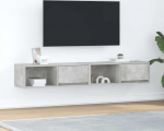 vidaXL TV-kapp 2 tk Betoonhall 80x31x25,5 cm Liimpuit | 861461 | 8721158703804