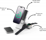 Alogic Matrix+ 3-in-1 Magnetic Charger+Power Bank+AW Puk grey | MSPBDDAWC-G | 9350784027788