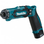 Makita Akku-Knickschrauber DF012DSE, 7,2Volt (blau/Black, 2x Li-Ionen Akku 1,5Ah, Koffer) | DF012DSE | 088381838009