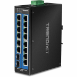 TRENDnet Industrie Switch 16 Port Gbit IP30 DIN-Rail  Metall | TI-G162 | 0710931161854