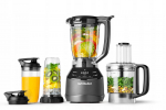 Nutribullet Triple Prep System Standmixer NBF580B (dunkelGray, 1.500 Watt, 1,8 Liter & K&uuml;chenmaschine 1,6 Liter) | 0C22300117 | 8006447002555