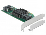 Kontroler Delock Karta PCI Express x8 do 4 x NVMe SFF-8643 - Konstrukcja niskoprofilowa | 90585 | 4043619905850