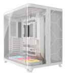 Corsair AIR 5400 LX-R LINK PC-Geh&auml;use, Midi Tower, Tempered Glass, RGB - wei&szlig;, 3x 120-mm-L&uuml;fter inklusive | GECS-218 | 0840440406587