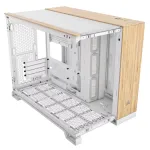 CORSAIR Geh mATX 2500X (Tempered Glass) White/Bamboo Wood | 476615 | 840006688907