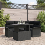 5-osaline aiam&ouml;&ouml;bli komplekt patjadega Black rattan | 3348279 | 8721158983930