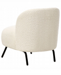 Beliani Fotel KUMLA Boucle Złamana biel | 557999 Bel | 4255664889997