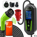 Laadija Qoltec EV ja h&uuml;briidauto laadija Typ2 | 7kW | 230V | CEE 32A | Wi-Fi | 5901878531816 | 5901878531816