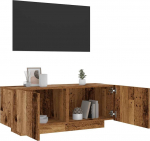 vidaXL TV-kapp LED-valgustusega, vana puit, 100x35x40 cm | 856353 | 8721158437907
