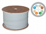 Alantec kaabel F/UTP kat.6, teleinfotehniline, LSOH, B2ca "FireHardy" 4x2x23 AWG, 1Gb/s (10Gb/s kuni 55m), 450 MHz, 25-aastane garantii, ETL sertifikaat, grey, 500m (KIF6LSOH500B) | KIF6LSOH500B | 5901738558199