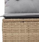 vidaXL 8-osaline aiam&ouml;&ouml;bli komplekt koos patjadega Beige pol&uuml;rattan Akaatsia | 3348041 | 8721158981554