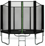 Dārza batuts Virtufit VIRTUFIT batuts ar dro&scaron;ības tīklu 251 cm | VF06004-251 | 8719325756166