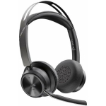 Juhtmevabad k&otilde;rvaklapid Poly Voyager Focus 2 MS Teams, Bluetooth, USB-C/A adapter, laadimisalus, Black | 9T9J6AA#AC3 | 1981221572424